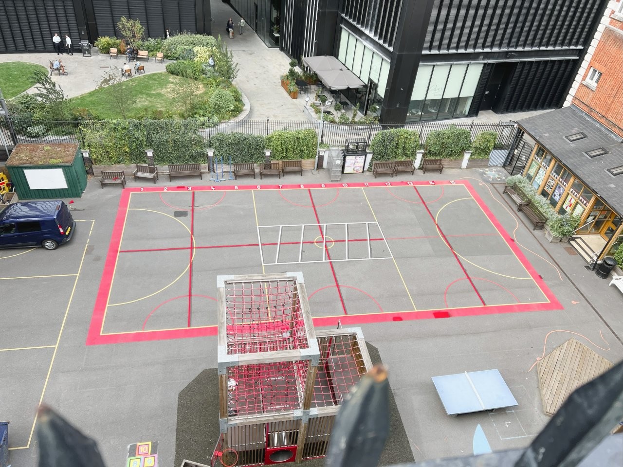 Playground Pitch Work at The Aldgate School