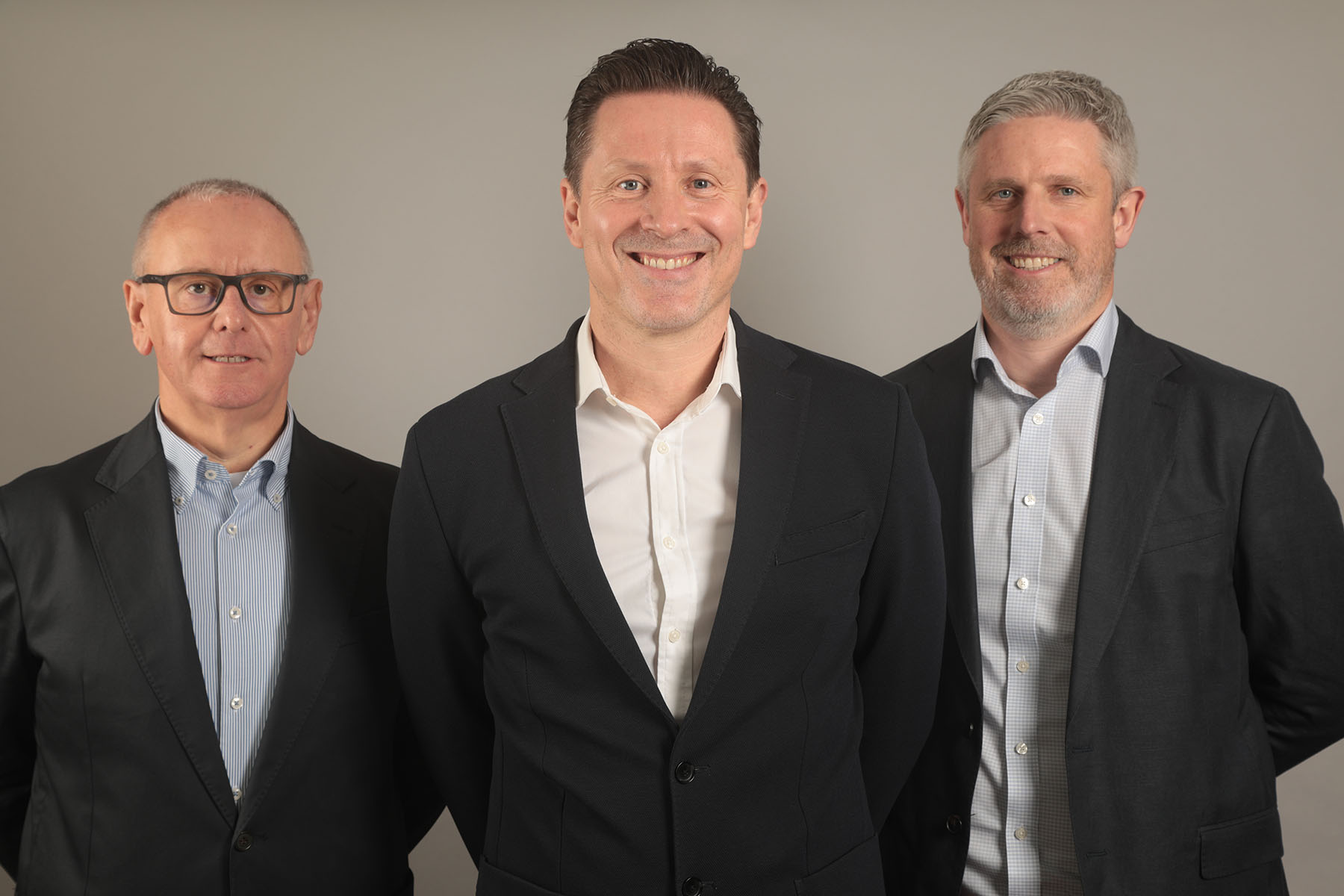 From left to right:<br />
Steve Harvey (Operations Director)<br />
Scott Shearing (Managing Director)<br />
Jim Sheehan (Commercial Director)